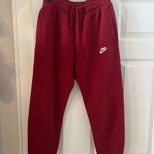 Nike womens Red Jogger Pants